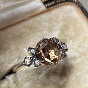  Victorian Topaz Rose Cut Diamond Ring（ヴィクトリアン トパーズ ローズカットダイヤモンド リング）