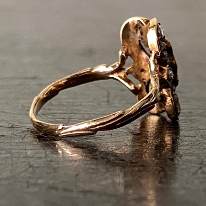 Victorian 18KPG Rose Cut Diamond Ring（ヴィクトリアン 18KPG 金無垢 ローズカットダイヤモンド  リング）
