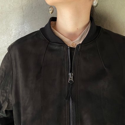 suzuki takayuki leather blouson（スズキタカユキ レザーブルゾン）Black / Unisex- JeJe PIANO  ONLINE BOUTIQUE 神戸のアンティーク時計,ジュエリー,ファッション専門店