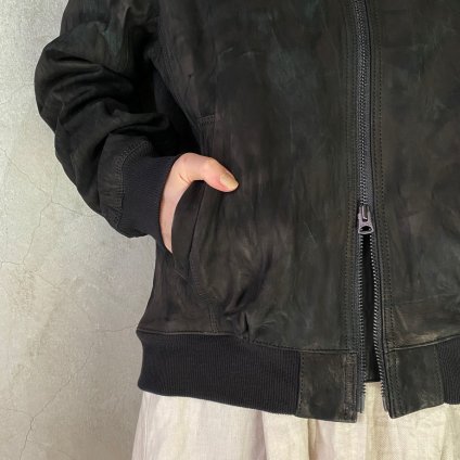 suzuki takayuki leather blouson（スズキタカユキ レザーブルゾン）Black / Unisex