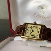 Cartier must TANK（カルティエ マストタンク）純正Dバックル・ベルト・保証書・箱