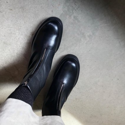 BEAUTIFUL SHOES Front-Zip Boots（ビューティフルシューズ フロントジップブーツ） Black