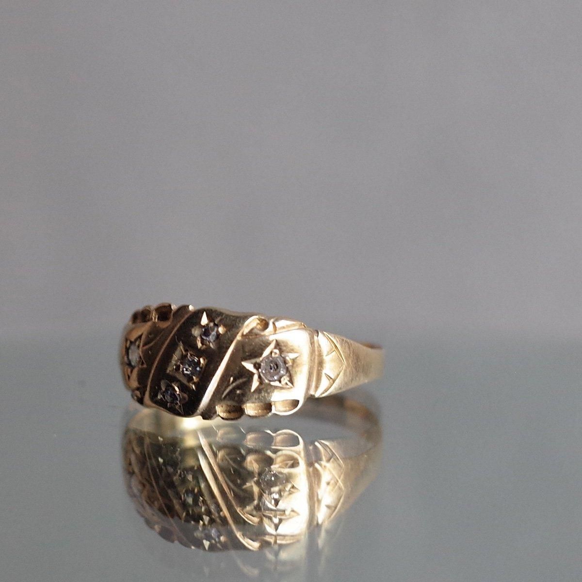 c.1902 - 1903 18K Diamond Glass Ring1902ǯ - 1903ǯ 18K  饹 󥰡