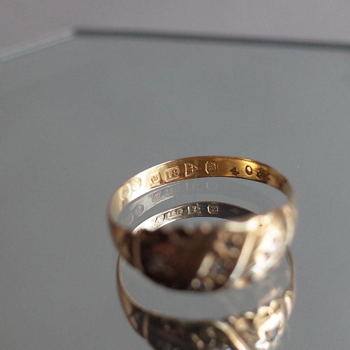 c.1902 - 1903 18K Diamond Glass Ring1902ǯ - 1903ǯ 18K  饹 󥰡