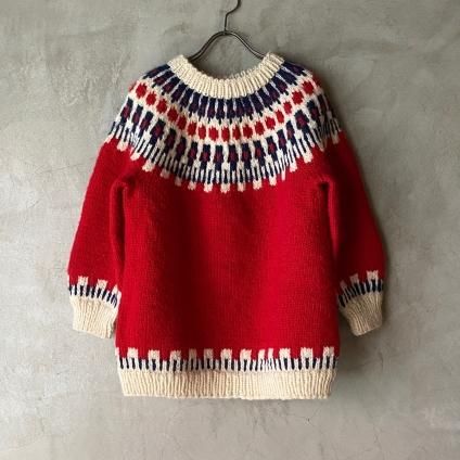 Vintage Fair Isle Knitʥơ ե˥åȡRed