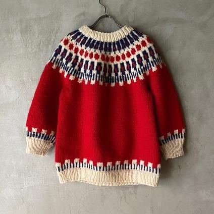 Vintage Fair Isle Knitʥơ ե˥åȡRed