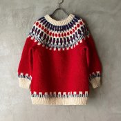 Vintage Fair Isle Knit（ヴィンテージ フェアアイルニット）Red