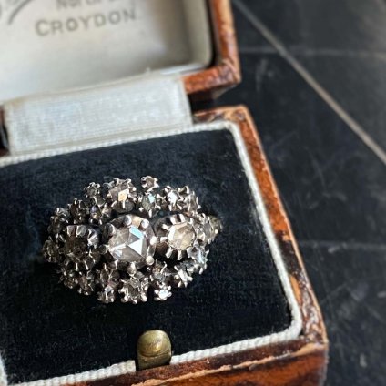 Victorian YG Silver Diamond Ring ʥȥꥢ  󥰡