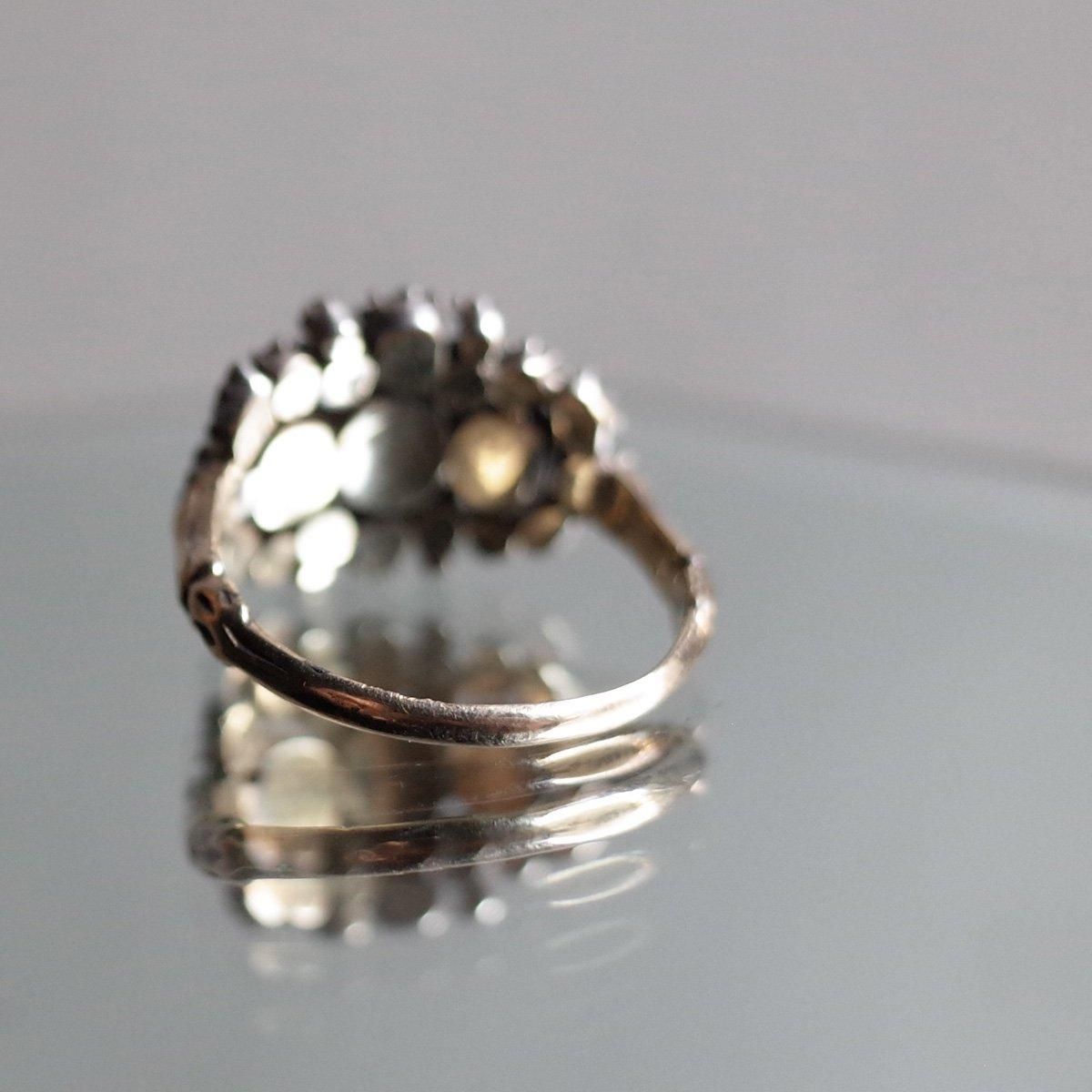ȥꥢ 10 С  󥰡Victorian 10KYG Silver Diamond Ring