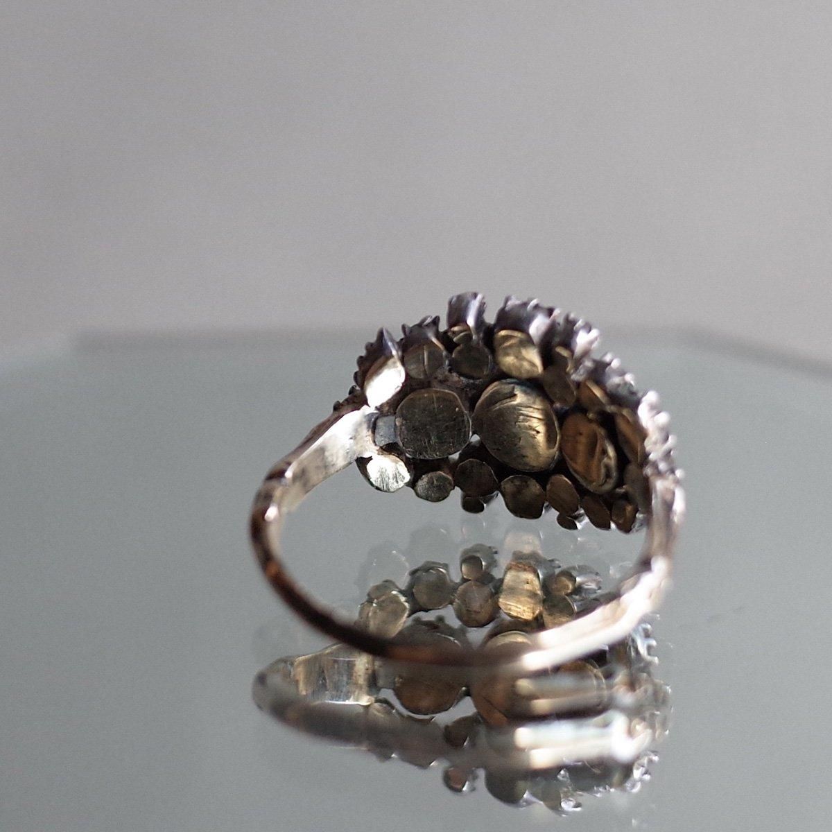 ȥꥢ 10 С  󥰡Victorian 10KYG Silver Diamond Ring