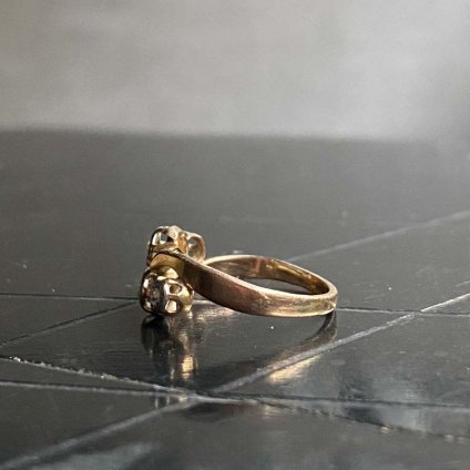 1900 - 1930's 18KRG Toi et Moi Diamond Ring 1900ǯ - 1930ǯ 18 ԥ󥯥 ȥ泌⥢  󥰡