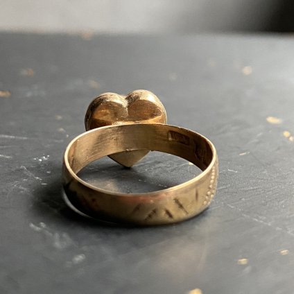 c.1890 9K Heart Locket Ring 1890ǯ 9K ϡȥå 󥰡