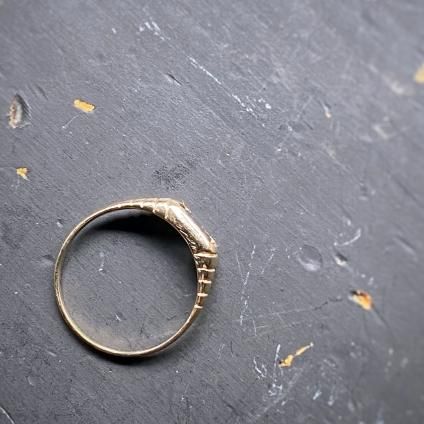 c.1982 9K Bicolor Sapphire Ring（1982年 9金 バイカラー サファイア