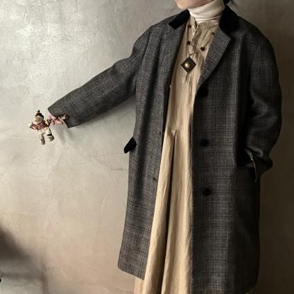 1960's France Vintage Glen Check Coatʥե ơ å ȡ