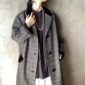 <img class='new_mark_img1' src='https://img.shop-pro.jp/img/new/icons13.gif' style='border:none;display:inline;margin:0px;padding:0px;width:auto;' />1960's France Vintage Glen Check Coat（フランス ヴィンテージ グレンチェック コート）