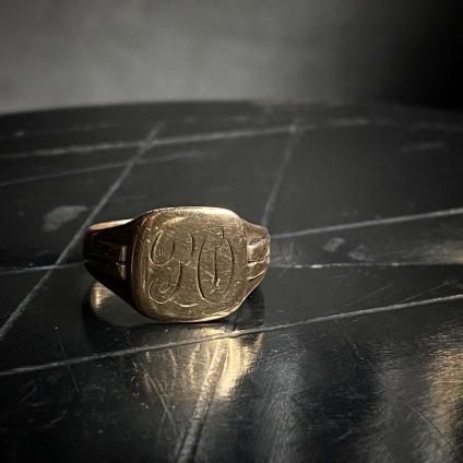 c.1866-67 9K Birmingham Signet Monogram(1866-67年 9K c.1866-67 9K Birmingham Signet Monogram(1866-67年 9K