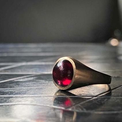 c.1980-81 9K Garnet Signet Ring1980-81ǯ 9 ͥå ͥåȥ󥰡