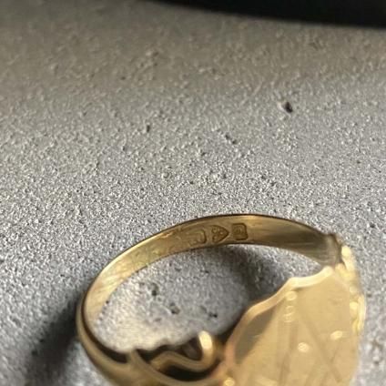 c.1916-17 18K Masonic Signet Ring(1916-17年 18金 メイソン c.1916-17 18K Masonic Signet Ring(1916-17年 18金 メイソン