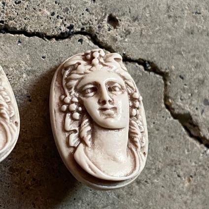 1960's Plastic Cameo Earrings1960ǯ ץ饹å ᥪ 󥰡