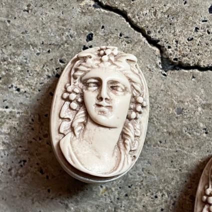 1960's Plastic Cameo Earrings1960ǯ ץ饹å ᥪ 󥰡