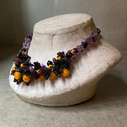 1950's Glass Wood Fruits Necklace（1950年代 ガラス ウッド フルーツネックレス）- JeJe PIANO  ONLINE BOUTIQUE 神戸のアンティーク時計,ジュエリー,ファッション専門店