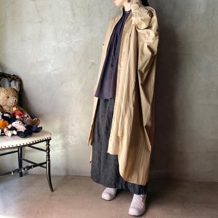 suzuki takayuki weather cloth shirt(スズキタカユキ ウェザークロスシャツ)Beige - JeJe PIANO ONLINE BOUTIQUE 神戸のアンティーク時計,ジュエリー,ファッション専門店 suzuki takayuki weather cloth shirt(スズキタカユキ ウェザークロスシャツ)Beige - JeJe PIANO ONLINE BOUTIQUE 神戸のアンティーク時計,ジュエリー,ファッション専門店