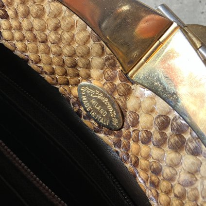 Vintage Python Leather Clutch Bag ʥơ ѥ쥶 åХå