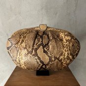 <img class='new_mark_img1' src='https://img.shop-pro.jp/img/new/icons13.gif' style='border:none;display:inline;margin:0px;padding:0px;width:auto;' />Vintage Python Leather Clutch Bag （ヴィンテージ パイソンレザー クラッチバッグ）