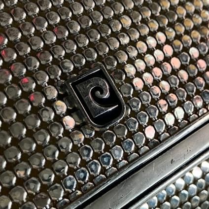 ビンテージ シルバー 丸型 クラッチバッグ 南青山】【シルバー】スクエア型 ストーンクラッチバッグ｜東京