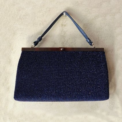 Vintage Blue Violet Beads Bag ʥơ ֥롼 å ӡХå