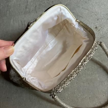 Vintage Silver Flower Patterned Beads Bag (ヴィンテージ Vintage Silver Flower Patterned Beads Bag (ヴィンテージ