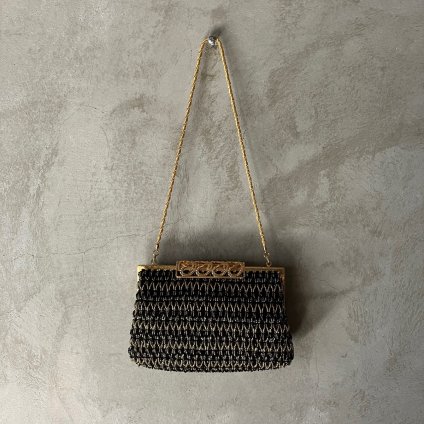 Vintage Black & Gold Beads Bag ʥơ ֥å &  ӡХå