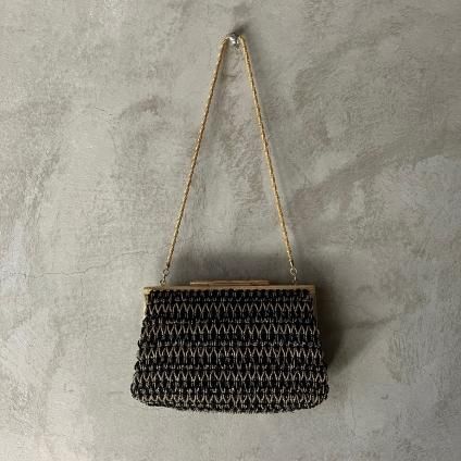 Vintage Black & Gold Beads Bag ʥơ ֥å &  ӡХå