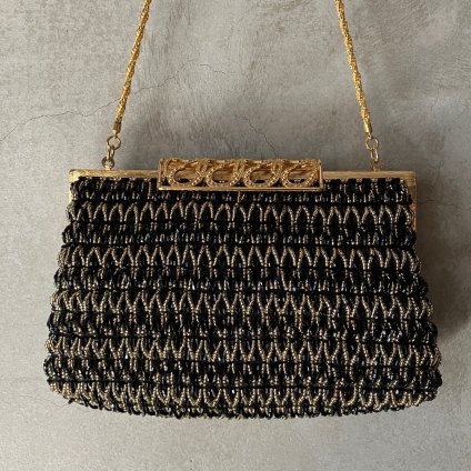 Vintage Black & Gold Beads Bag ʥơ ֥å &  ӡХå