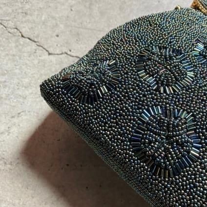 Vintage Deep Green Beaded Bag ʥơ ǥץ꡼ ӡХå