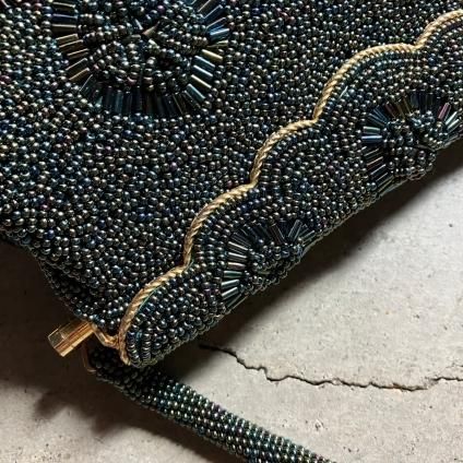 Vintage Deep Green Beaded Bag ʥơ ǥץ꡼ ӡХå