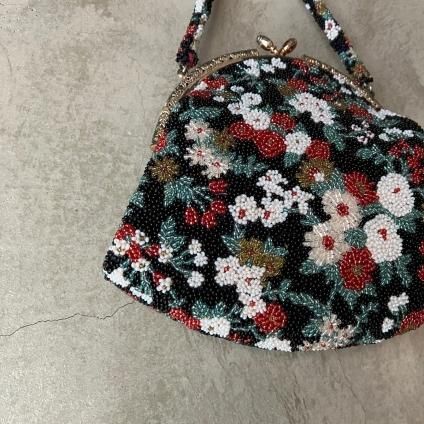 Vintage Multi-Colour Flower Beaded Bag ʥơ ޥ顼 ӡХå