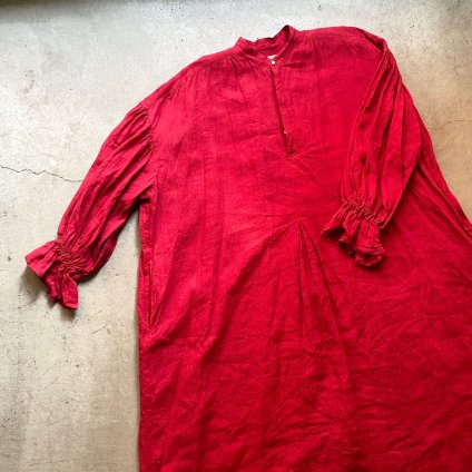 suzuki takayuki puff-sleeve dressʥ業 ѥե꡼֥ɥ쥹Dawn Red