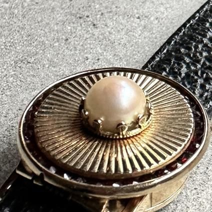 LUCIEN PICCARD GARNET PEARL COVERWATCH (륷 ԥ ͥå ѡ Сå)  14KYG MOP