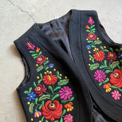 Vintage Floral Embroidery Vestʥơ ɽ ٥ 
