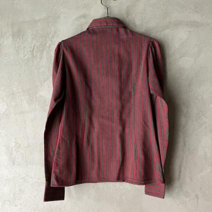 France Vintage Striped Blouseʥե ơ ȥ饤 ֥饦