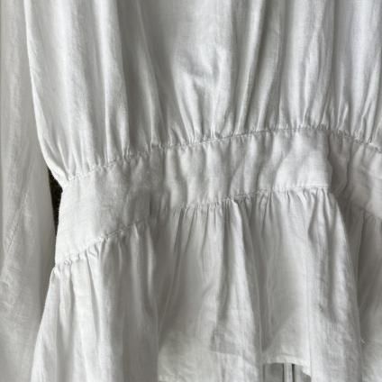 France Vintage High-Neck Gather Blouseʥե ơ ϥͥå 㥶 ֥饦