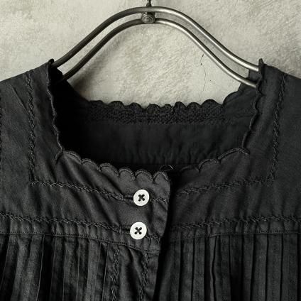 Antique Cotton Pintuck Blouse（アンティーク コットン ピンタック