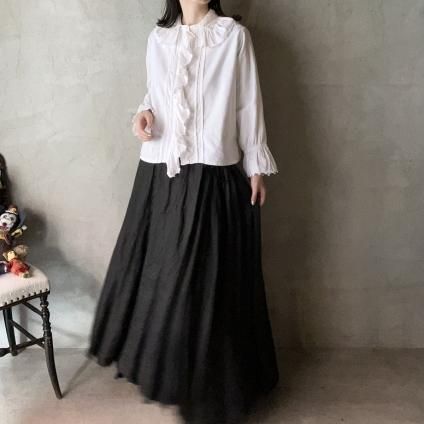 Antique Cotton Frill Blouse(アンティーク コットン フリル ブラウス)- JeJe PIANO ONLINE BOUTIQUE 神戸のアンティーク時計,ジュエリー,ファッション専門店 Antique Cotton Frill Blouse(アンティーク コットン フリル ブラウス)- JeJe PIANO ONLINE BOUTIQUE 神戸のアンティーク時計,ジュエリー,ファッション専門店