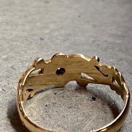 Victorian 18KYG Diamond Mourning Ring(ヴィクトリアン 18KYG Victorian 18KYG Diamond Mourning Ring(ヴィクトリアン 18KYG