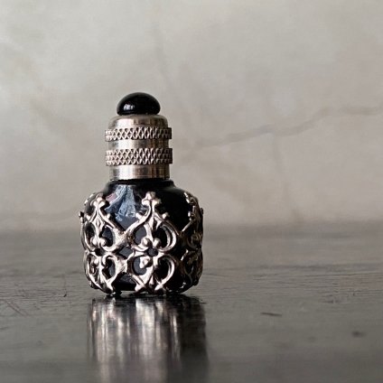 Vintage Metal Glass Perfume Bottleʥ᥿ 饹 ѥե塼ܥȥ