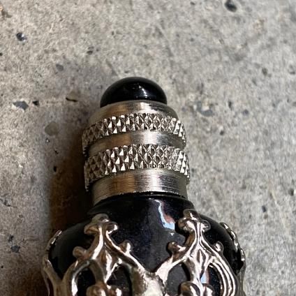 Vintage Metal Glass Perfume Bottleʥ᥿ 饹 ѥե塼ܥȥ