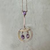1910s 9KYG Amethyst Necklace1910ǯ 9KYG ̵ ᥷ ͥå쥹