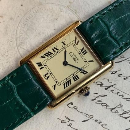 Ϸޥ٥ȥ᡼ CARTIER MUST TANK ʥƥ ޥȥ󥯡ѥ٥  LM շ Green