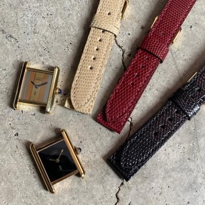 Cartier カルティエ　ベルト　タンク素材本革